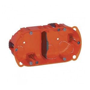 Boîte d'encastrement 2 postes batibox multi matériaux profondeur 40 mm