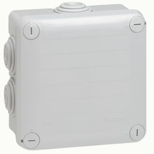 Boîte de dérivation IP55 105x105x55 mm gris