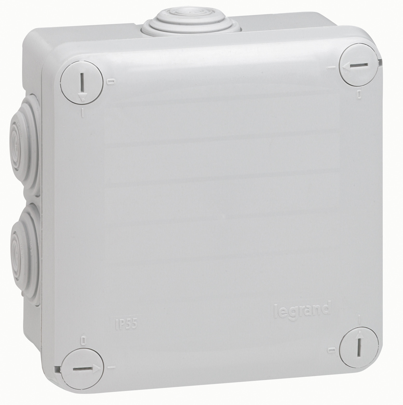 Boîte de dérivation IP55 105x105x55 mm gris