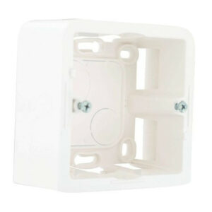 Cadre blanc sans support VG 40mm 2 modules