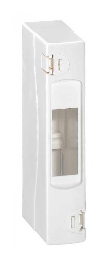 Coffret à équiper 1 rangée 1 module blanc