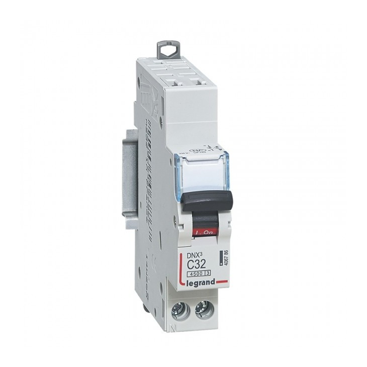 Disjoncteur phase + neutre 32A automatique