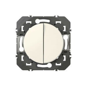 Double poussoir, LEGRAND Dooxie, blanc
