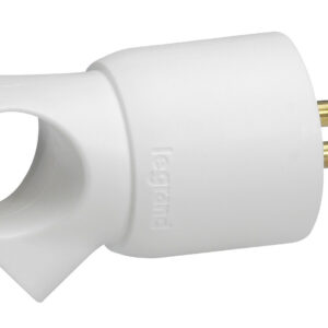 Fiche mâle 16A anneau blanc
