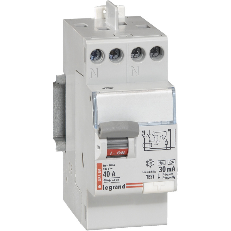 Interrupteur différenciel bipolaire 40A 30mA type A