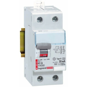 Interrupteur différentiel bipolaire 63A 30mA type A