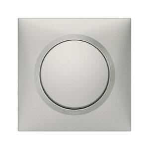 Interrupteur va-et-vient complet, LEGRAND Dooxie, aluminium