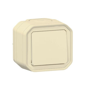 Interrupteur vv étanche ip55 encastre complet plexo baige LEGRAND