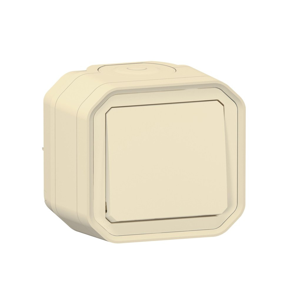 Interrupteur vv étanche ip55 encastre complet plexo baige LEGRAND