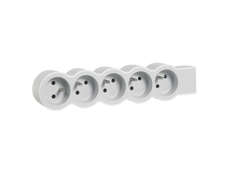 Multiprise À Câbler Compact, 5 Prises Blanc