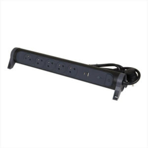 Multiprise Usb Filaire, 5 Prises Noir