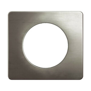 Plaque  1p celiane acier satine