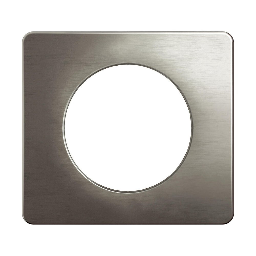 Plaque 1p celiane acier satine