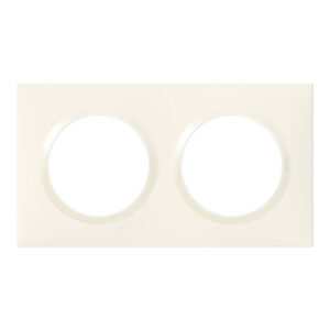 Plaque double Dooxie, LEGRAND, blanc