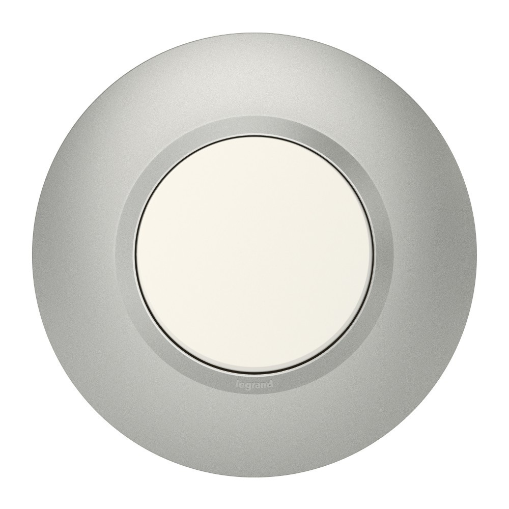 Plaque simple déco Dooxie, LEGRAND, aluminium