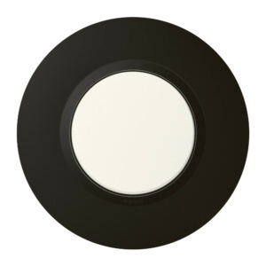 Plaque simple déco Dooxie, LEGRAND, noir velour
