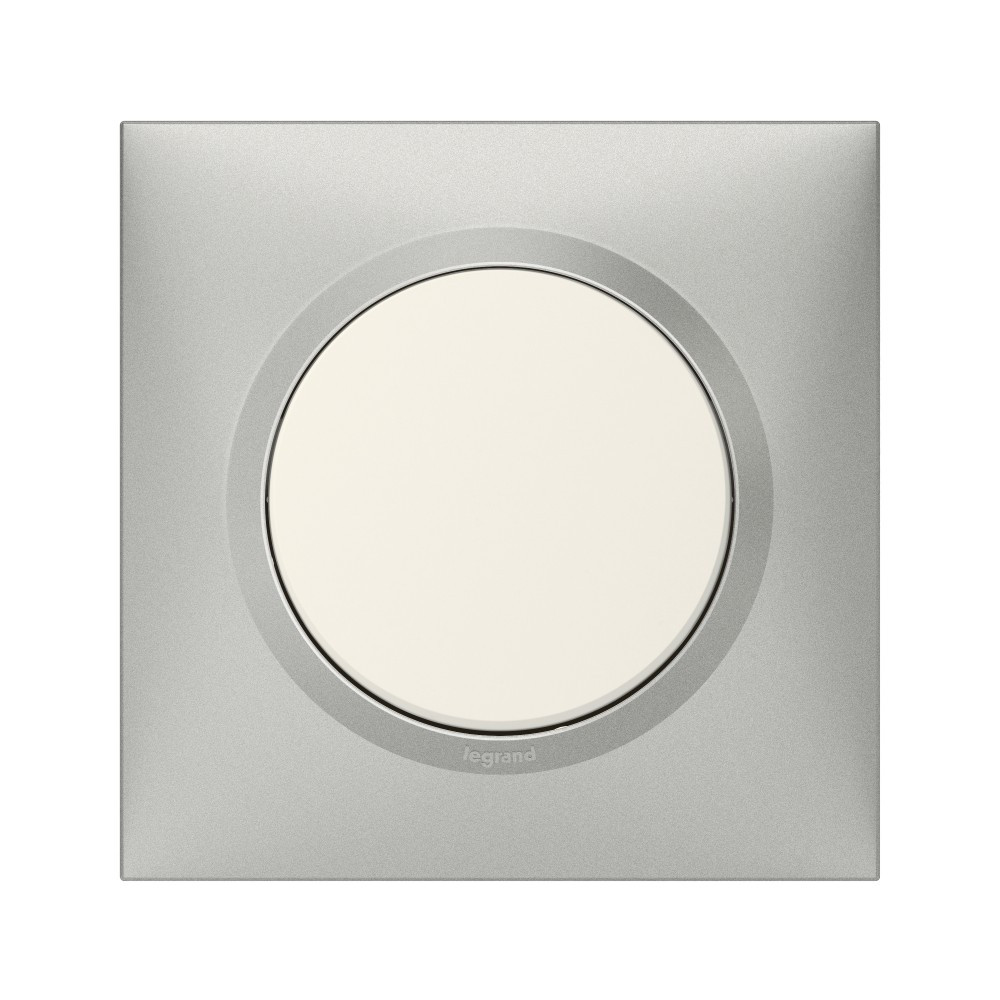 Plaque simple Dooxie, LEGRAND, aluminium