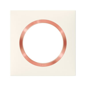 Plaque simple Dooxie, LEGRAND, blanc rose