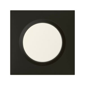 Plaque simple Dooxie, LEGRAND, noir velours