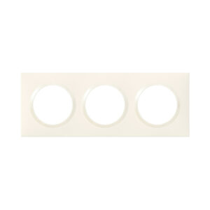Plaque triple Dooxie, LEGRAND, blanc
