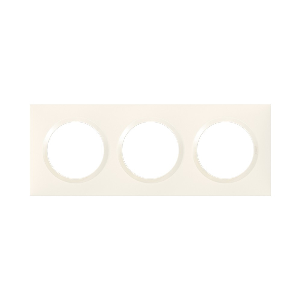 Plaque triple Dooxie, LEGRAND, blanc