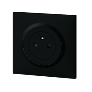 Prise avec terre Dooxie complet, LEGRAND, noir