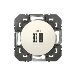 Prise chargeur usb A et C Dooxie, LEGRAND, blanc