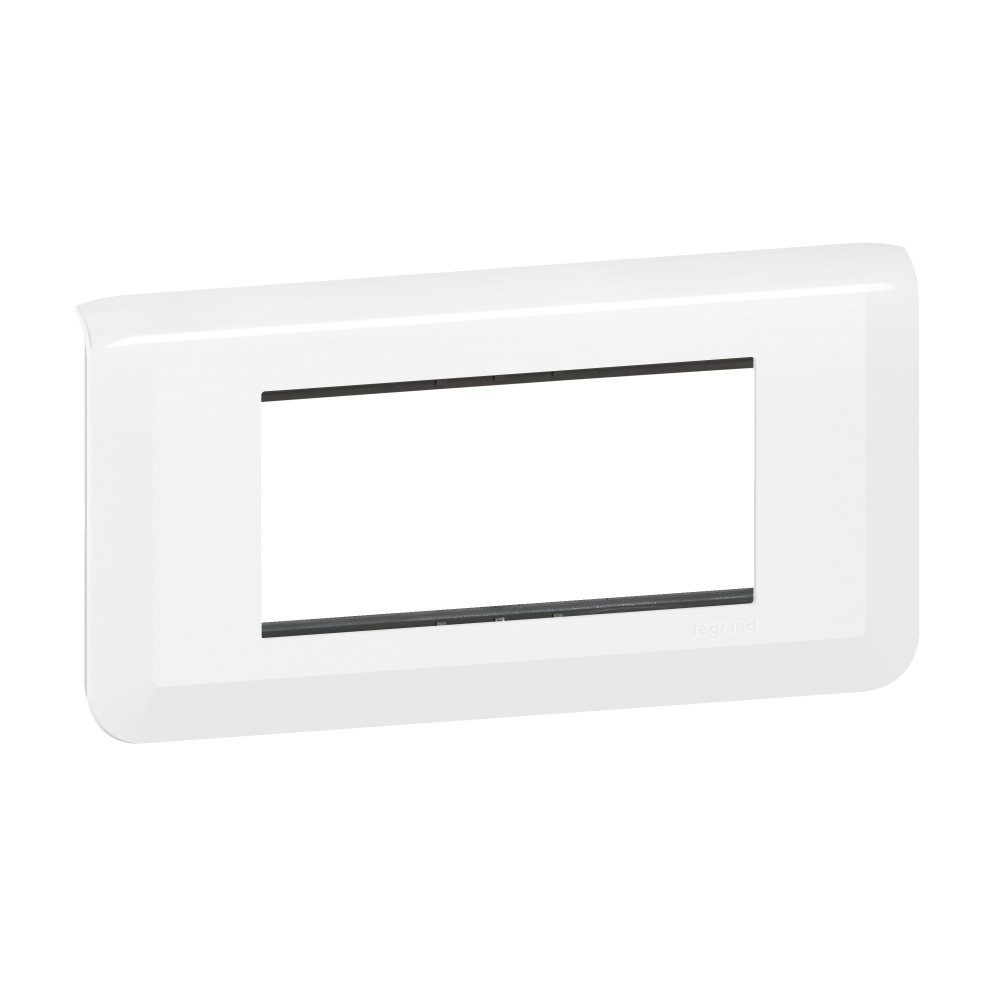 Support et plaque double Mosaic, LEGRAND, blanche