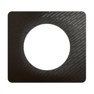 Support pour interrupteur et prise simple Céliane, LEGRAND, noir météore