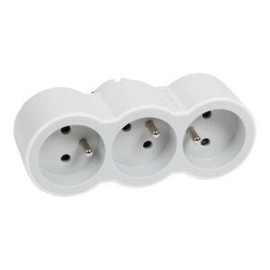 Triplite Murale Compact, 2 Prises Blanc