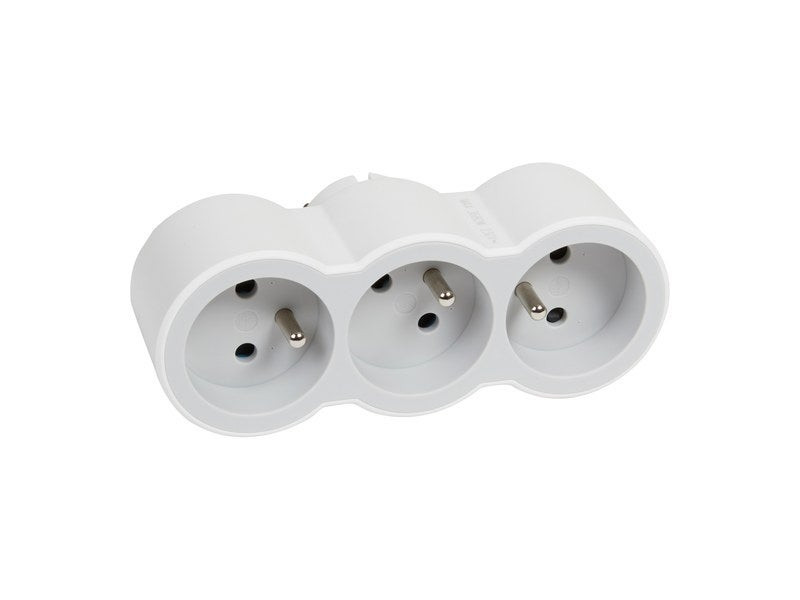 Triplite Murale Compact, 2 Prises Blanc