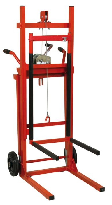 Lève chauffe-eau pliant avec berceau 150 kg KS TOOLS 160.0239
