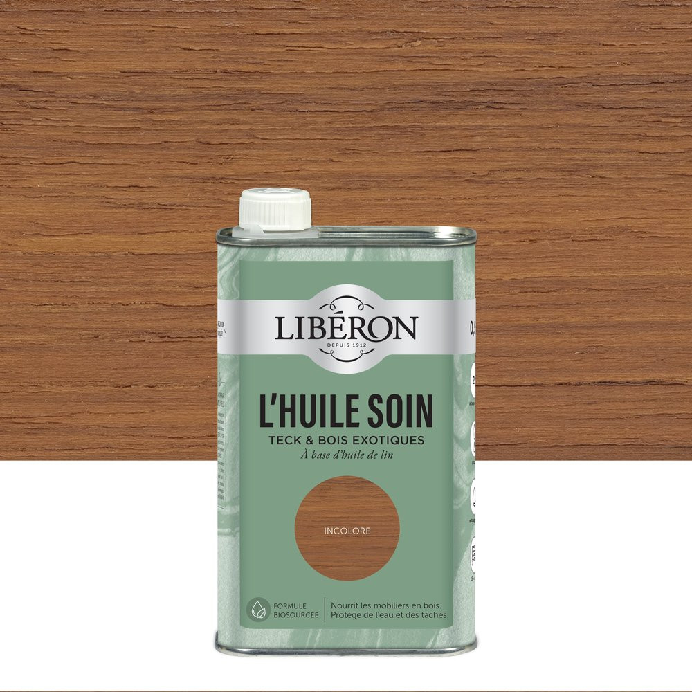 Huile bois intérieur meuble LIBÉRON, incolore mat, 0.5l