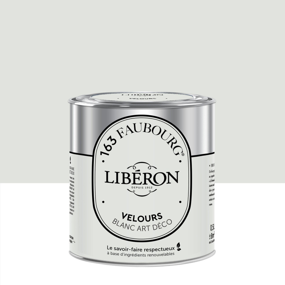 Peinture blanc art déco mur, plafond et boiserie LIBÉRON velours 0.5 l