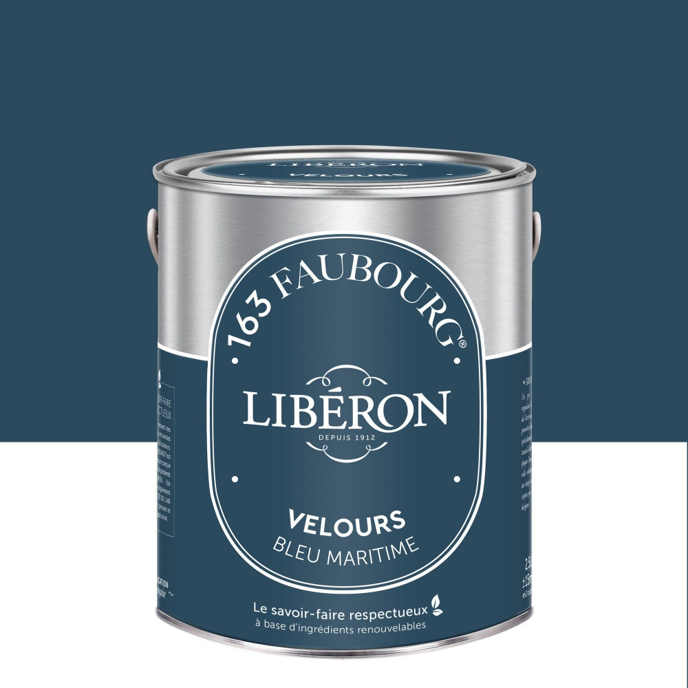 Peinture bleu maritime multisupport 163 faubourg LIBÉRON velours 2.5 l