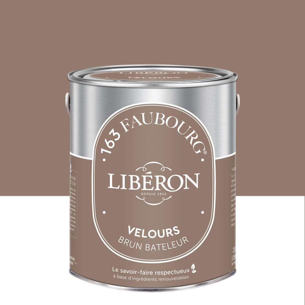 Peinture brun bateleur mur, plafond et boiserie LIBÉRON velours 2.5 l