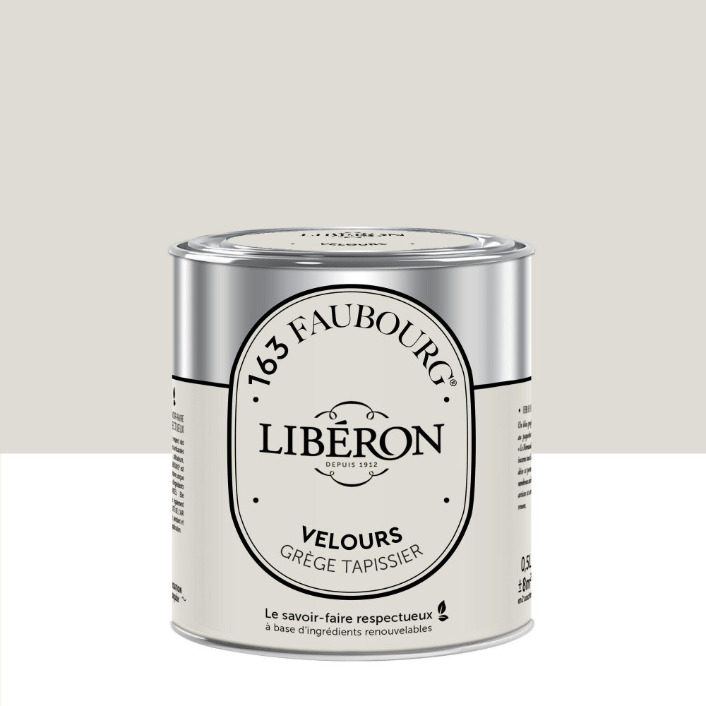Peinture grège tapissier multisupport 163 faubourg LIBÉRON velours 0.5 l