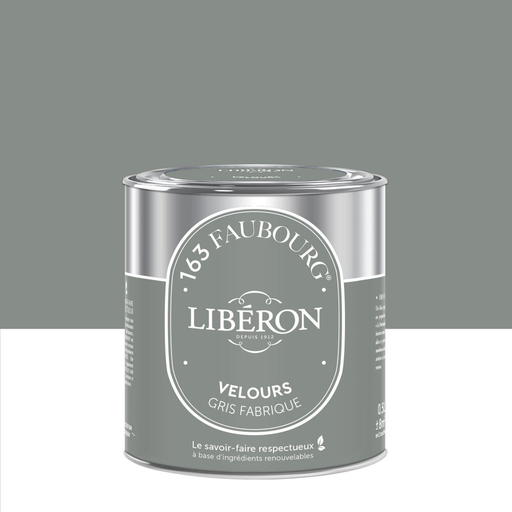 Peinture gris fabrique multisupport 163 faubourg LIBÉRON velours 0.5 l