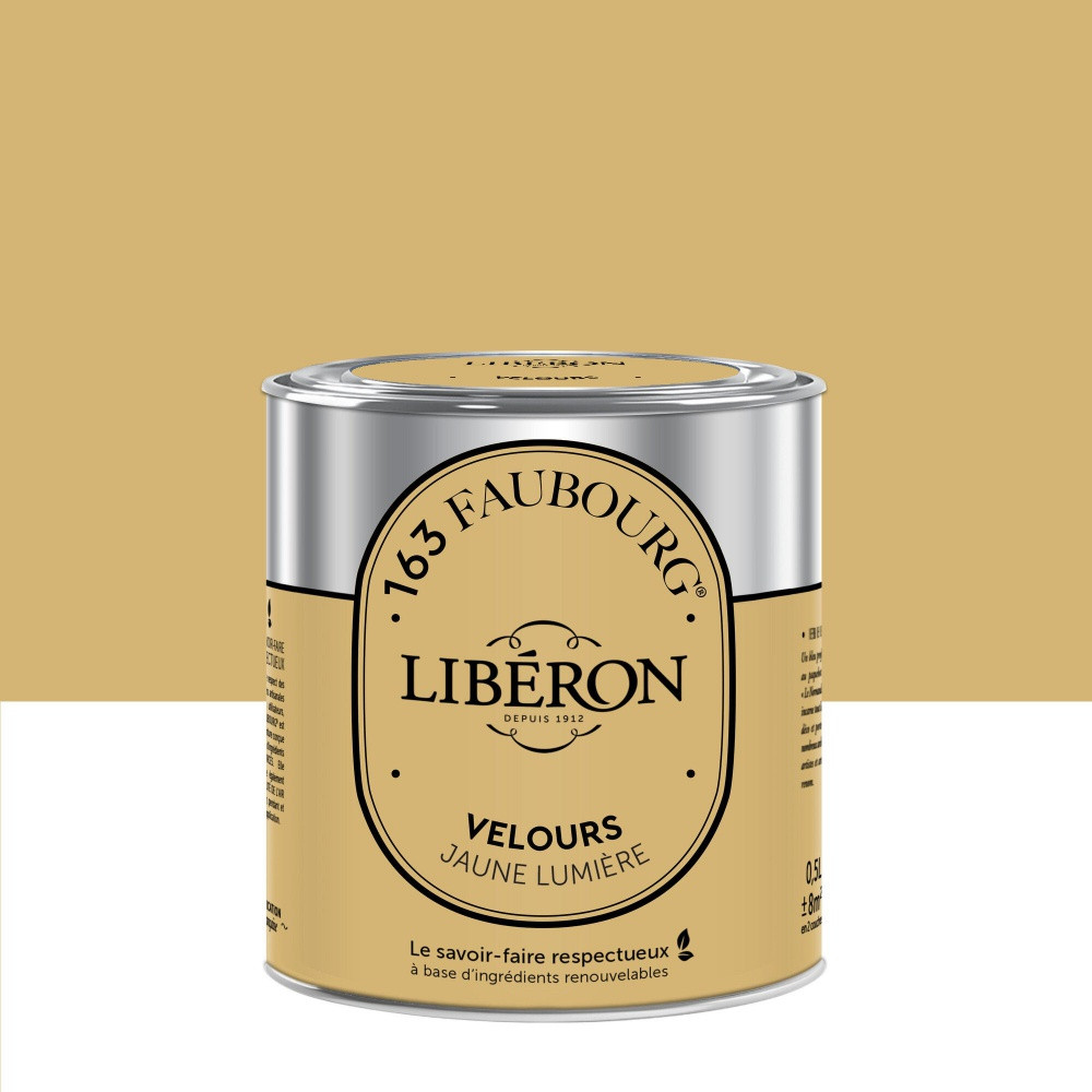Peinture jaune lumière multisupport 163 faubourg LIBÉRON velours 0.5 l