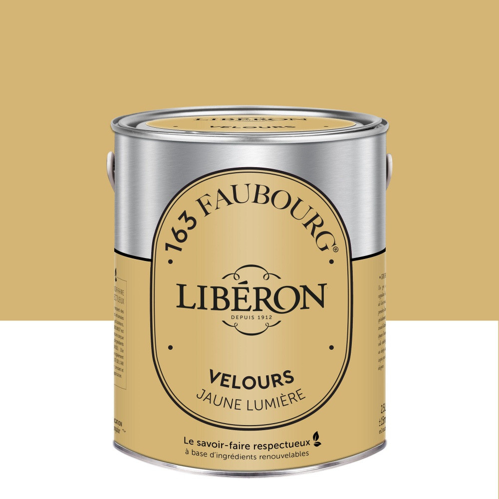 Peinture jaune lumière multisupport 163 faubourg LIBÉRON velours 2.5 l
