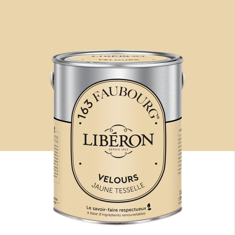 Peinture jaune tesselle multisupport 163 faubourg LIBÉRON velours 2.5 l