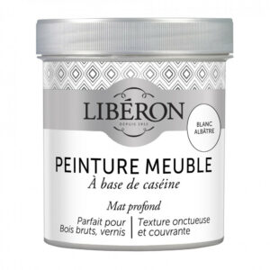 Peinture meuble et boiserie Caséine LIBERON blanc albâtre mat 0.5 l