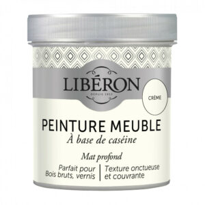 Peinture meuble et boiserie Caséine LIBERON crème mat 0.5 l