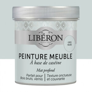 Peinture meuble et boiserie Caséine LIBERON gris nuée mat 0.5 l