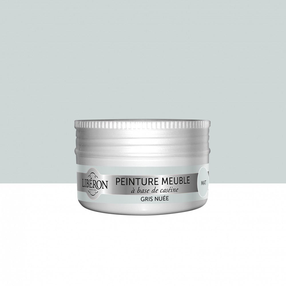 Peinture meuble et boiserie Caséine LIBERON gris nuée mat 75 ml