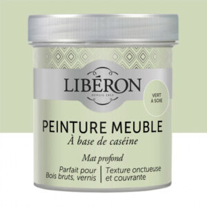 Peinture meuble et boiserie Caséine LIBERON vert à soie mat 0.5 l