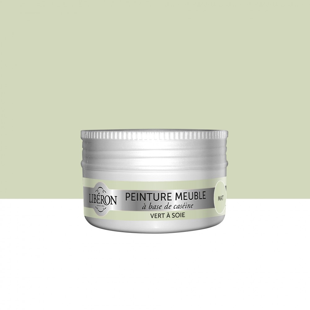 Peinture meuble et boiserie Caséine LIBERON vert à soie mat 75 ml