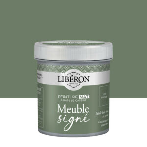 Peinture meuble et boiserie Caséine, meuble signé LIBÉRON vert bivouac mat 0.5L