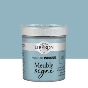 Peinture meuble et boiserie Meuble signé LIBÉRON bleu céleste velours 0.5L