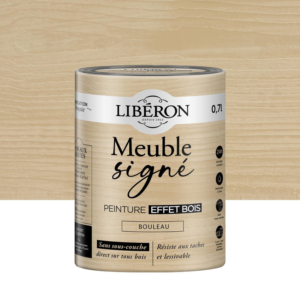 Peinture meuble et boiserie Meuble signé LIBÉRON bouleau 0.7L